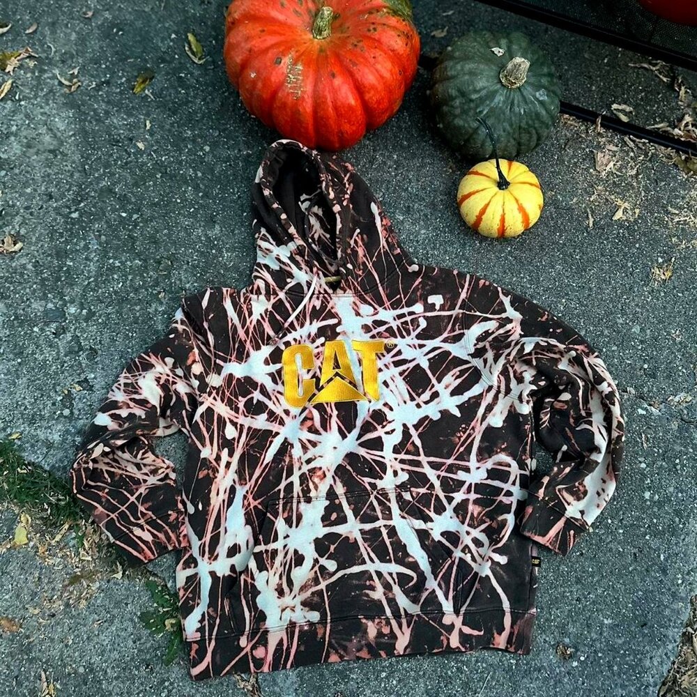 HANDMADE, Reverse Dyed - CAT XXL Hoodie